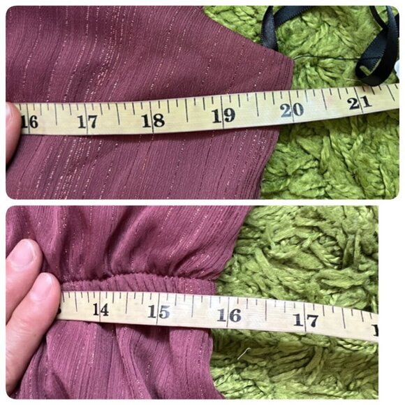 BCX Womens Juniors Tie Waist Short Mini Dress XTRA LARGE In Mauve Red - Picture 10 of 11